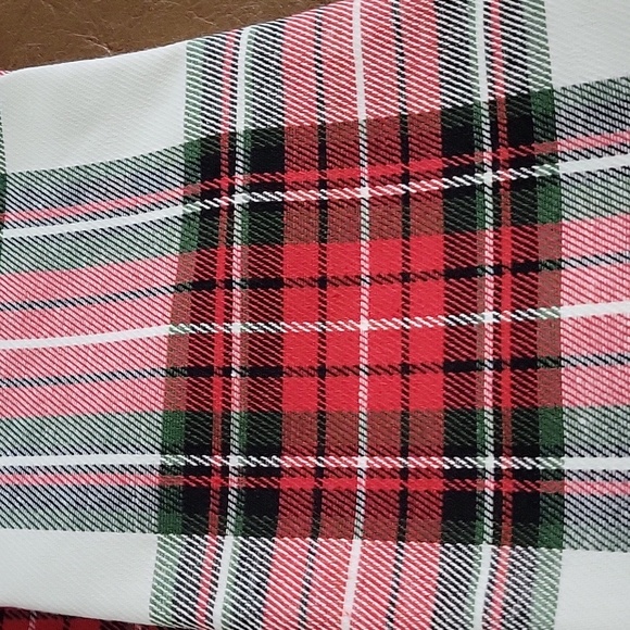 Set of 7 Plaid Christmas Stockings - Picture 2 of 4